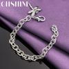 CHSHINE 925 Sterling Silver Dragonfly Chain Bracelet For Women Wedding Party Fashion Charm Jewelry