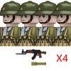 Нетоксичные Moc Вторая мировая война Война во Вьетнаме Военные Солдаты Строительные Блоки Вьетнамская Американская Армия Шлемы Пехоты Оружие Кирпичики Игрушки Дети