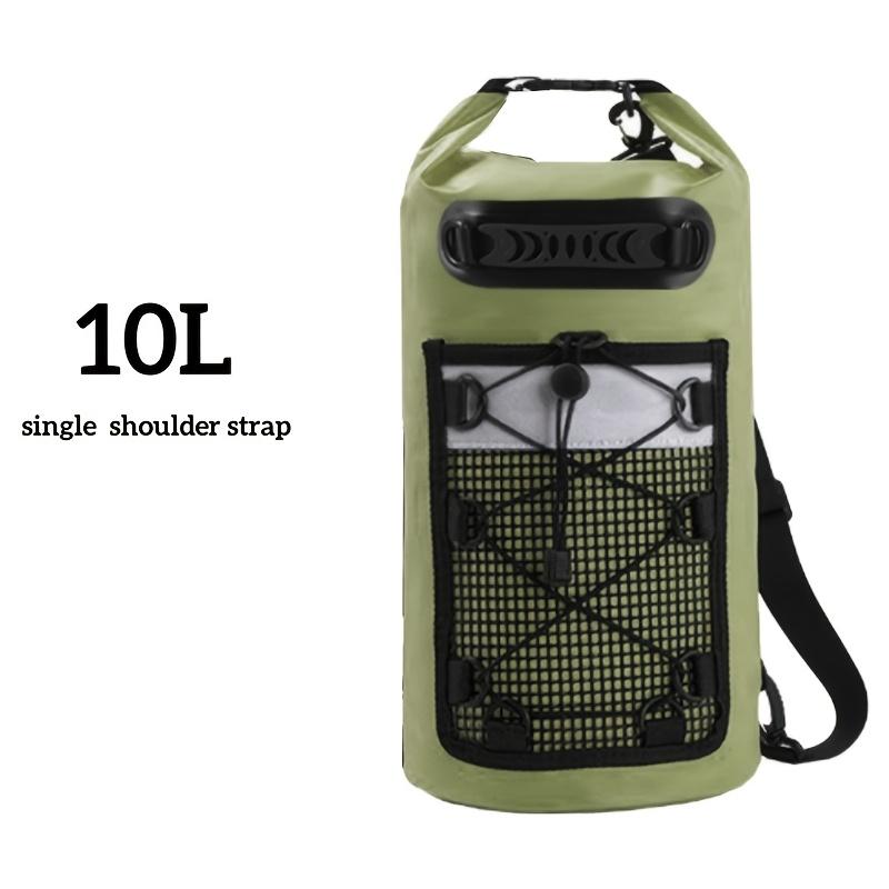 High Quality Dry Bag with Front Mesh Pocket,Reflective Strips,Ideal for Beach,Travel,Swimming,Surfing,Secure Zipper Closure