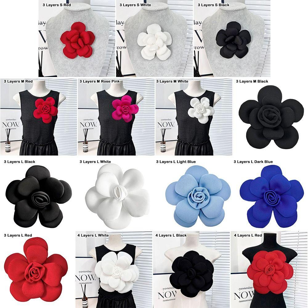 Fashion 3D Chest Flower Large Size Removable Dress Decoration DIY Exquisite Brooch Accessories Wedding Dress Clothes Decoration
