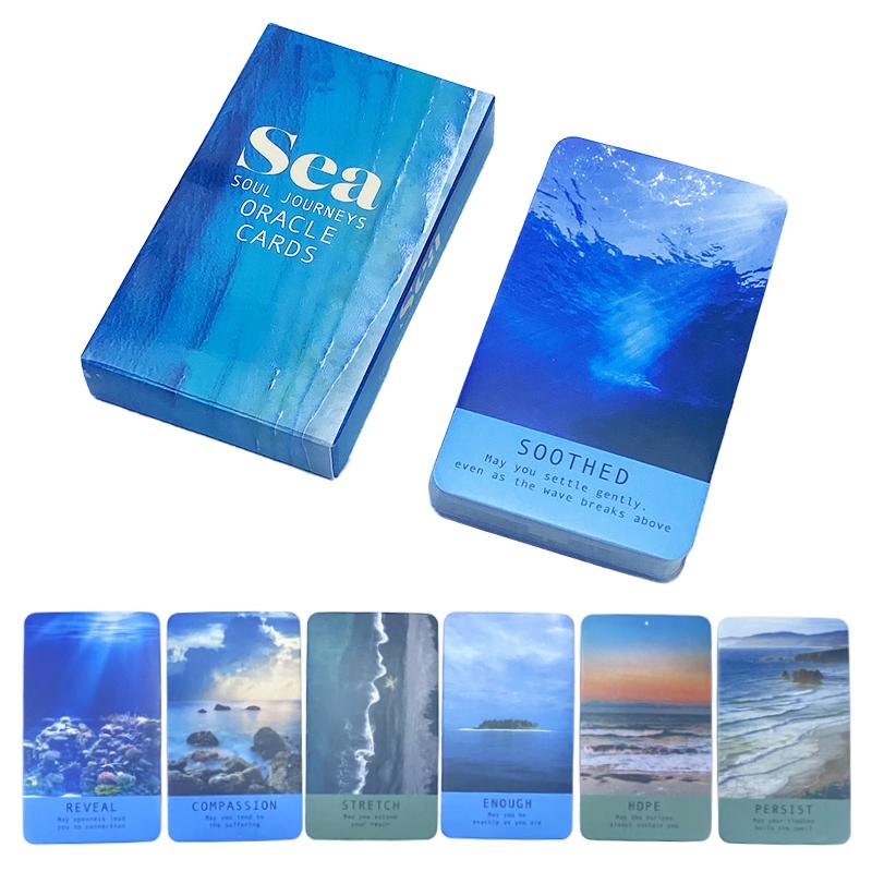 Sea Soul Journeys Oracle Card Tarot Prophecy Fate Divination Deck Family Party Board Game Beginners Cards Fortune Telling Game