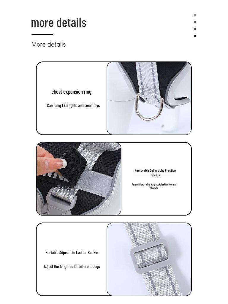 Шлейка для собаки в стиле седла K9 и поводок - Взрывозащищенная, для средних/крупных пород, бордер-колли, золотистый ретривер