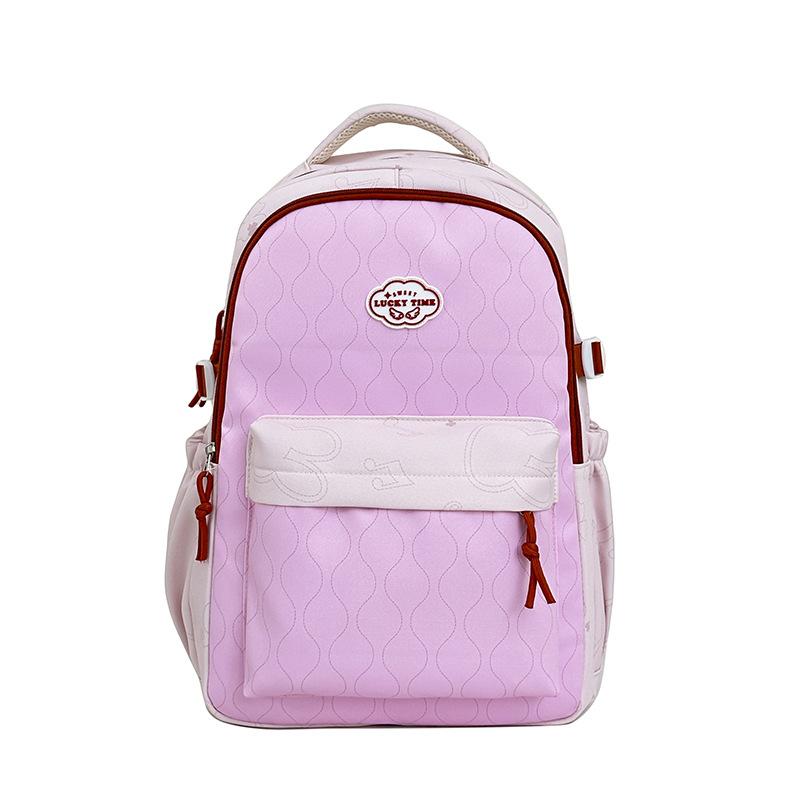 Schoolbag Trend ins Wind Backpack Women's Large Capacity Leisure Travel Backpack Junior High School Student Male Student School Bag