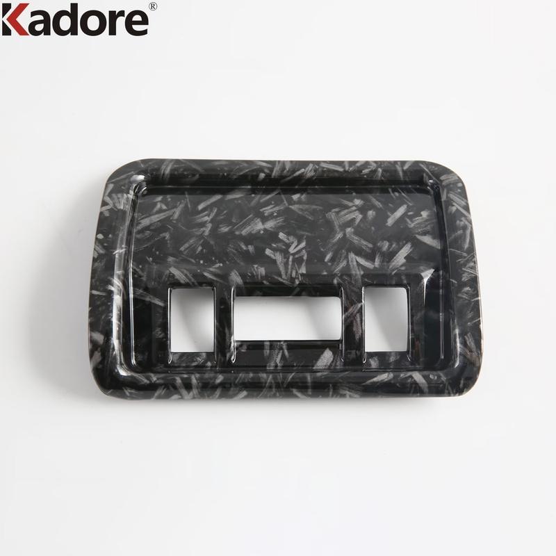 Car Head Light Lamp Switch Button Panel Cover Trim For Subaru Forester 2025 2026 Carbon Fiber Inteiror Mouldings Accessories