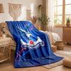 Crystal Palace Football Print Flannel Blanket Soft Warm Sofa Bed Throw Blanket For Home Office Bedroom