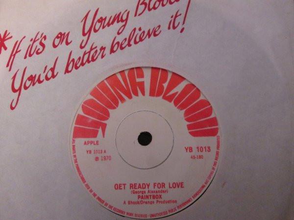7-дюймовая пластинка PAINTBOX - Get Ready For Love YB1013 Young Blood 1970 UK Soul/Funk Б/у