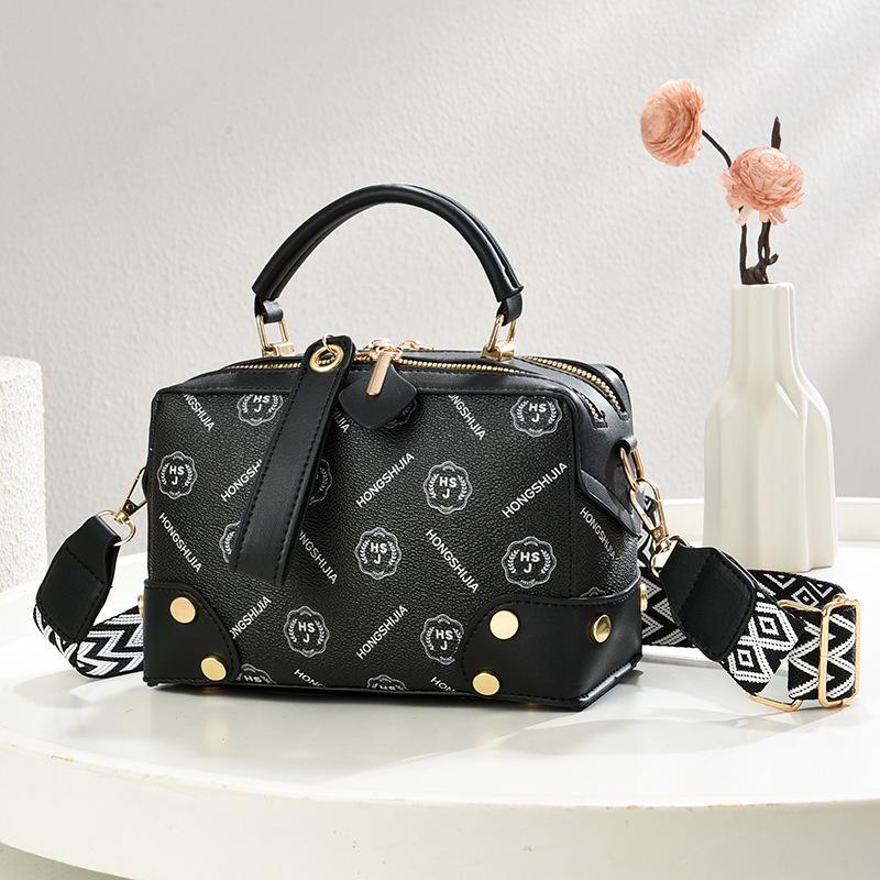 Brand Print Leather Top-handle Bags Female Handbags Women Shoulder Crossbody Tote Messanger Bag Women's Boston Pillow Bag