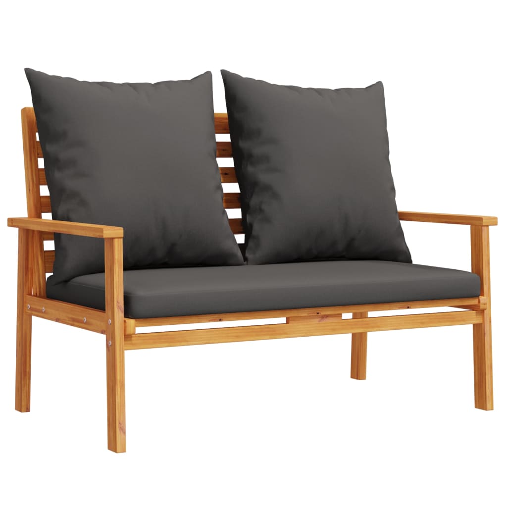 3 Piece Garden Lounge Set with Cushions Solid Acacia Wood