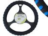 Steering Wheel Cover Foam 37-39cm "M", Black/blue