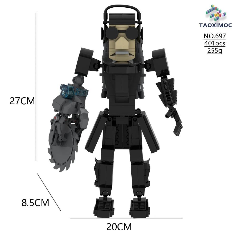 Skibidi Toilet Building Block Horror Game Speakerman Bosses Camara Titan TV Man Cartoon Doll Model Kids Halloween Birthday Gift