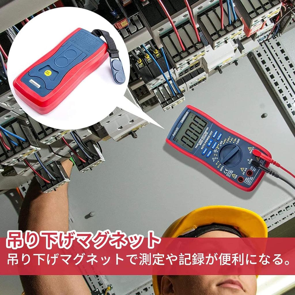 AstroAI Tester 6000 Counts Tester Цифровой мультиметр Автоматический диапазон Напряжение Ток True RMS Сопротивление Целостность Емкость Частота Вольтметр Диод