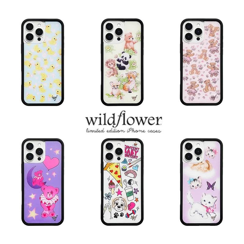 Чехол для телефона Wildflower Anime 3D Медвежонок-Балерина для iPhone 12 13 14 15 16 Pro Max Plus wf Котёнок Утенок Милый Мультяшный Медведь Панда