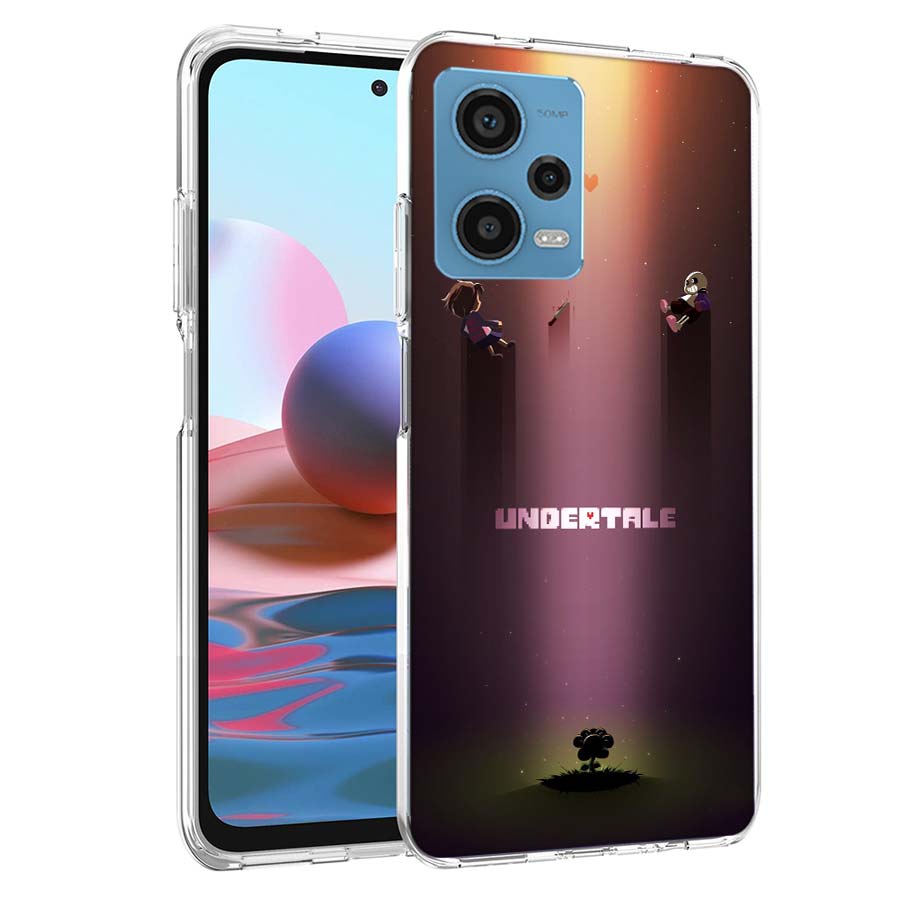 Арт главы Undertale Чехол для телефона Для Redmi Note 13 12 14 15 Pro Plus 13R 11 11T 11E 11S 10 Pro 10S 9 9S Чехол Мобильный Прозрачный ТПУ Колпачок