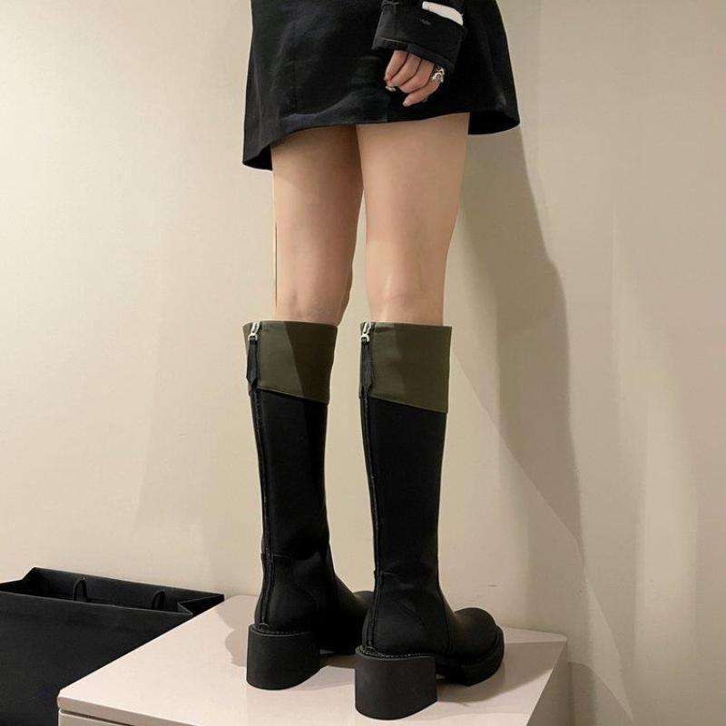 Высокие сапоги до бедра, женская модная обувь на платформе, дизайнерские длинные сапоги челси, женские удобные туфли для прогулок и вечеринок, высокие сапоги до колена