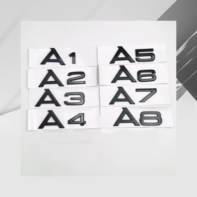 Наклейки-буквы на багажник автомобиля Для Audi A1 A3 A5 A6 A7 Q2 Q3 Q5 Q7 1.9 2.0 2.5 3.0 4.0 5.0TDI 30 35 40 45 50 55TFSI 2.0T 3.0T