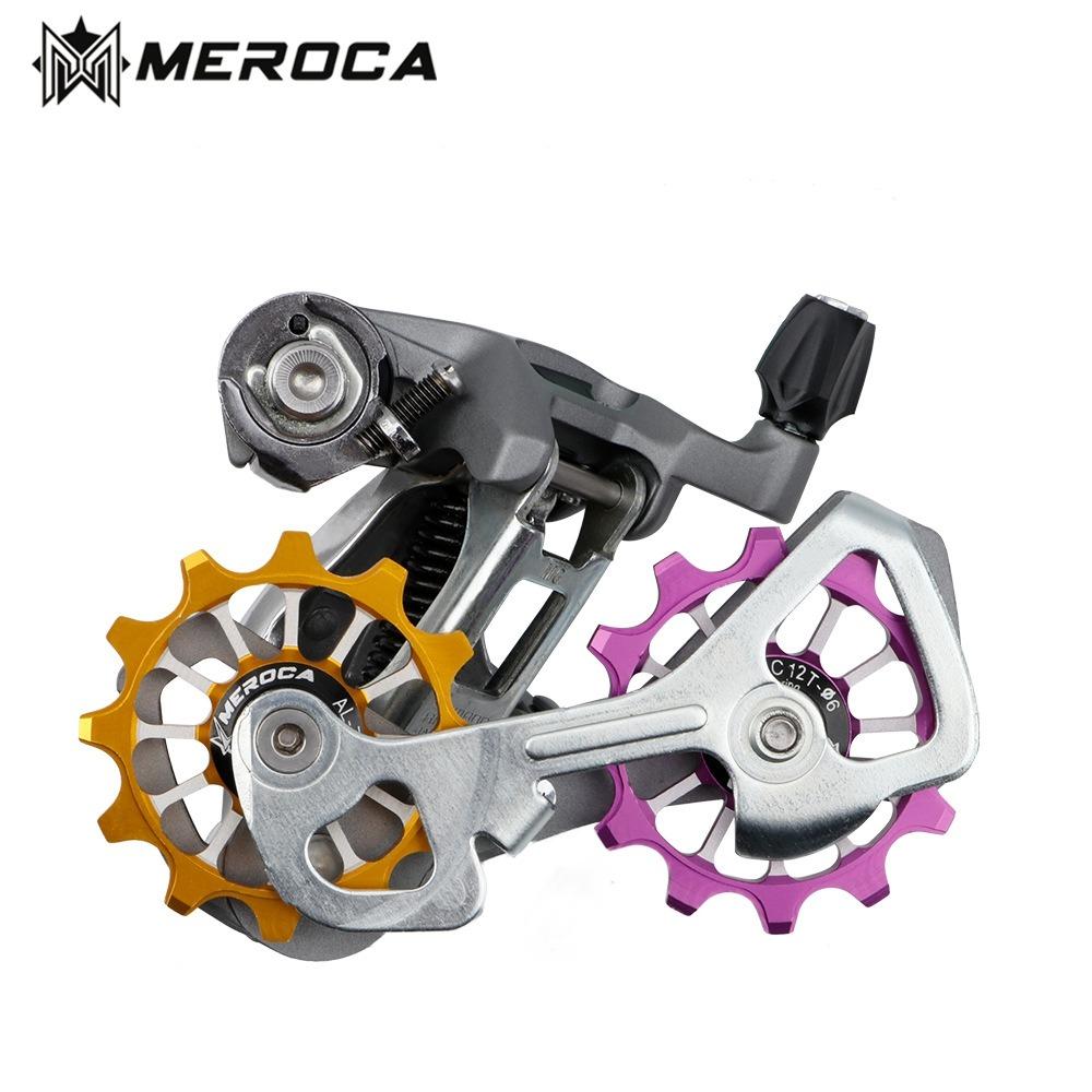 MEROCA 12T MTB Шоссейный Велосипед Задний Переключатель Керамический Подшипник Ролик Широкий Узкий Зуб Велосипед Направляющее Колесо Для Shimano Sram