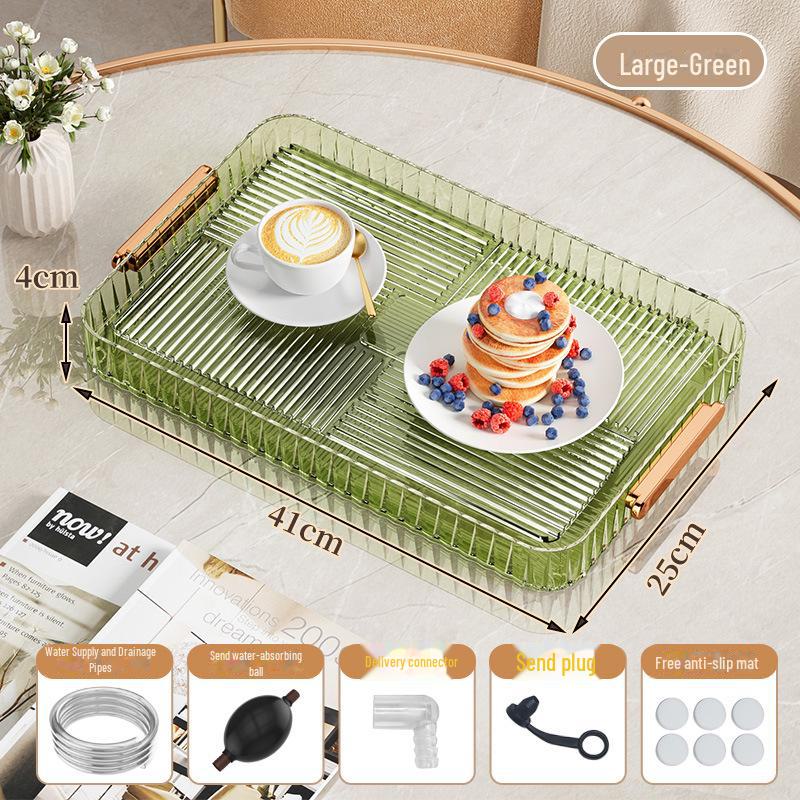 Портативный поднос для чайного сервиза: Легкая роскошь для дома, кемпинга или пикника – пластиковая сушилка для сухого заваривания