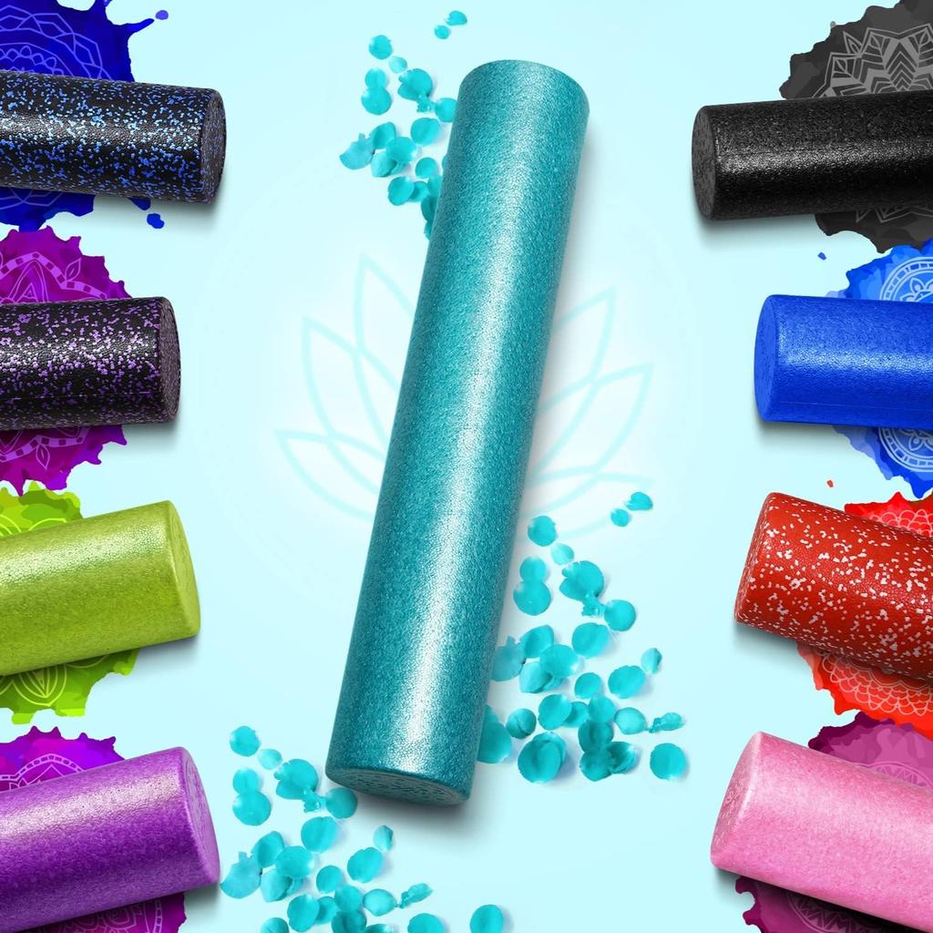 Yes4All EPP ролик для йоги из пены высокой плотности, бирюзовый ролик для растяжки, оборудование для йоги 46 см, японский импорт P4RL [обычный продукт]