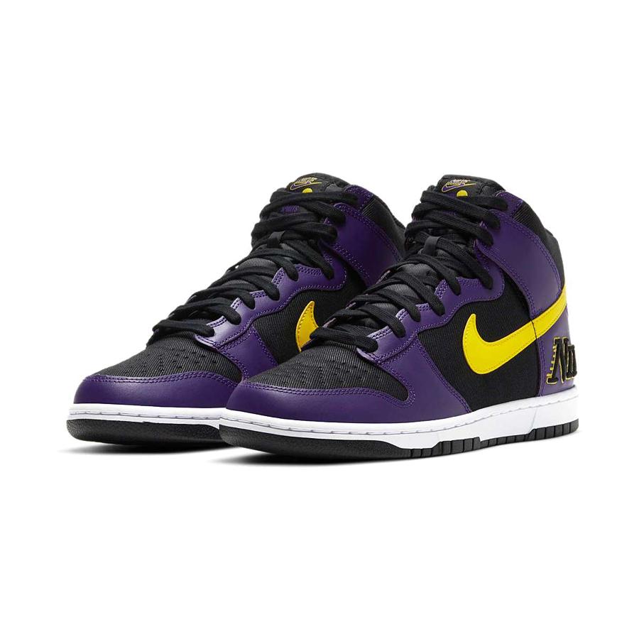 Nike Мужские кроссовки Dunk High Emb Lakers DH0642-001