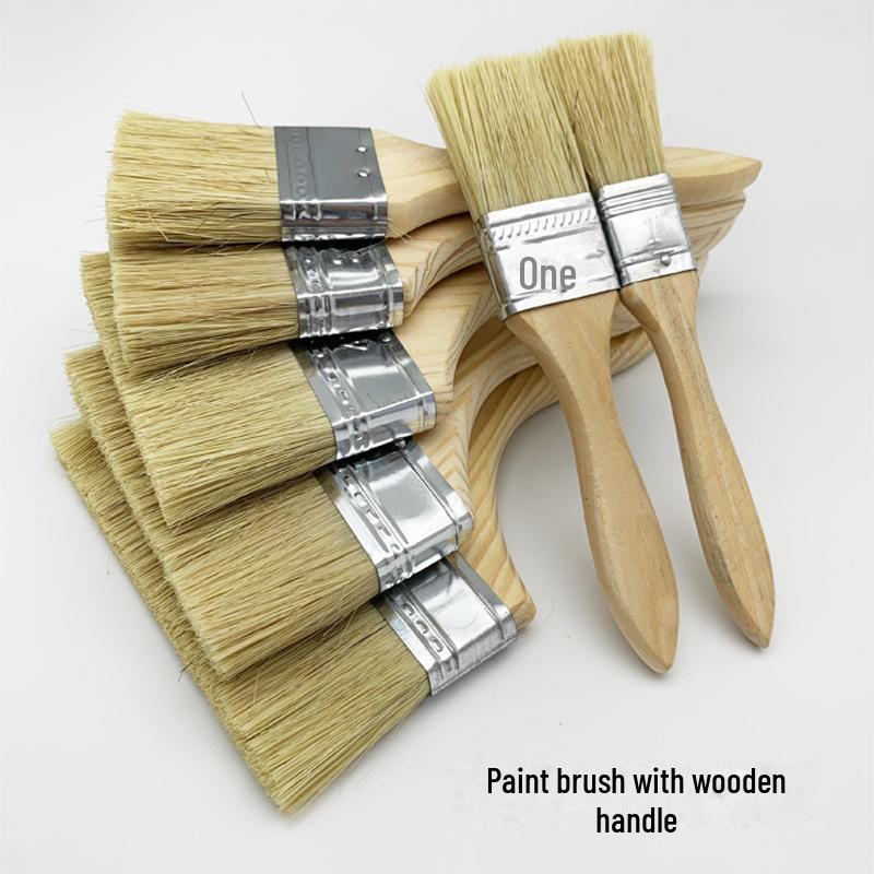 Щетка для барбекю и пыли из натуральной свиной шерсти - мягкая, коричневая, промышленная водонепроницаемая для домашнего использования