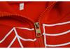 2024 Women's American-Style Spider Web Zipper Hoodie - Casual Trendy Fleece Sweatshirt for Spring and Autumn