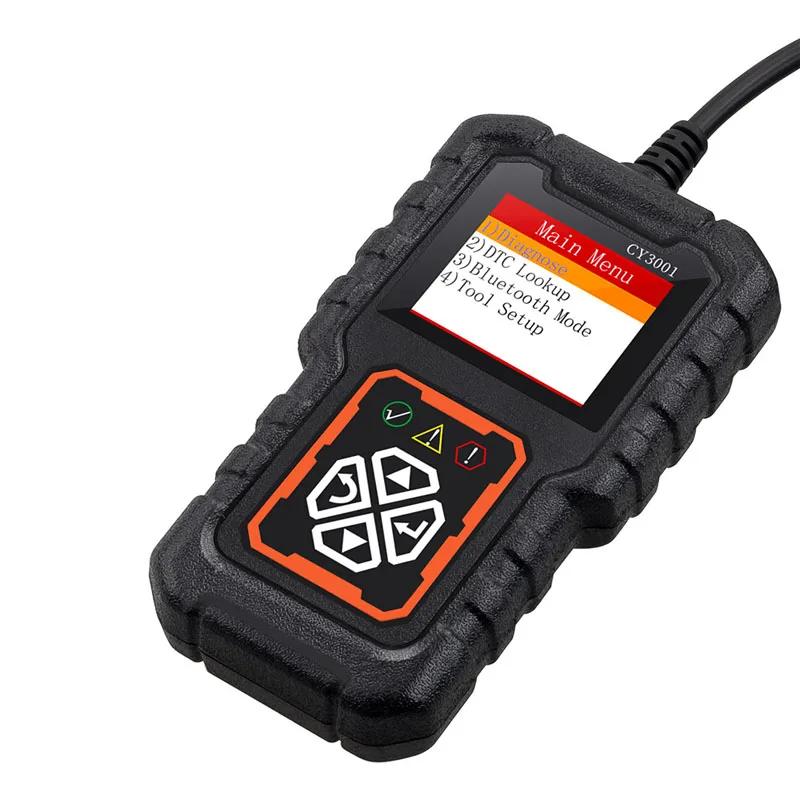 Профессиональный сканер OBD2 CY3001 | Диагностика двигателя/ABS/SRS с потоком данных в реальном времени | Чип Elm327 для Android/iOS | Автомобиль/Грузовик