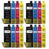 4 Go Inks Set of 4 Replacement Ink Cartridges Epson T3476 (34XL Series) Compatible / non-OEM for Epson WorkForce Pro Impri