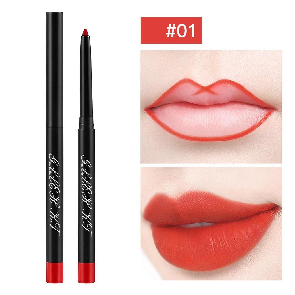 Водостойкая матовая подводка для губ, красный контурный оттенок, губная помада, стойкая антипригарная чашка, увлажняющая косметика для губ