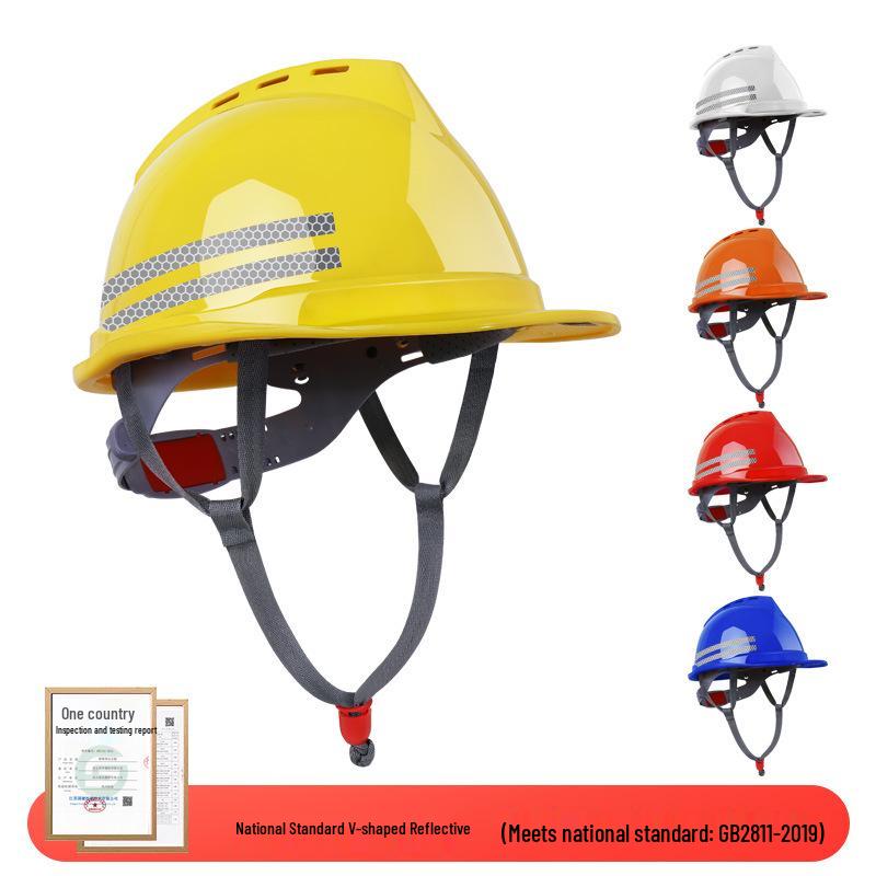 LIKAI Safety Helmet: Thick, Impact-Resistant Construction Site Protection with Customizable Printing for Supervisors and Engineers