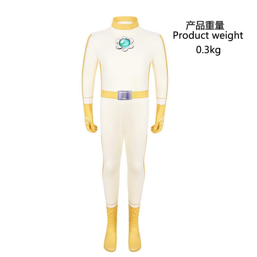 Mario Galaxy Movie Princess Peach battle suit cosplay tight one-piece party performance costume