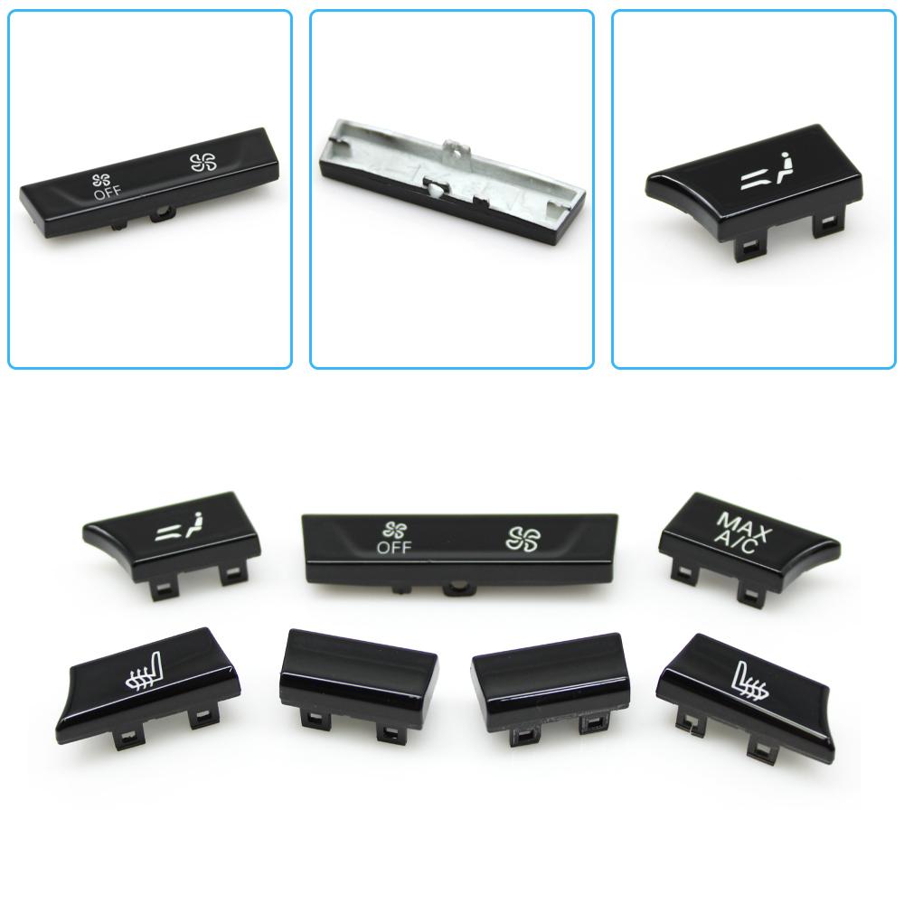 7PCS Car Rear Air Vent Venlitation Button AC Climate Control Switch Button Cap For BMW 5 6GT 7 Series G30 G31 G32 G11 G12 F90 M5