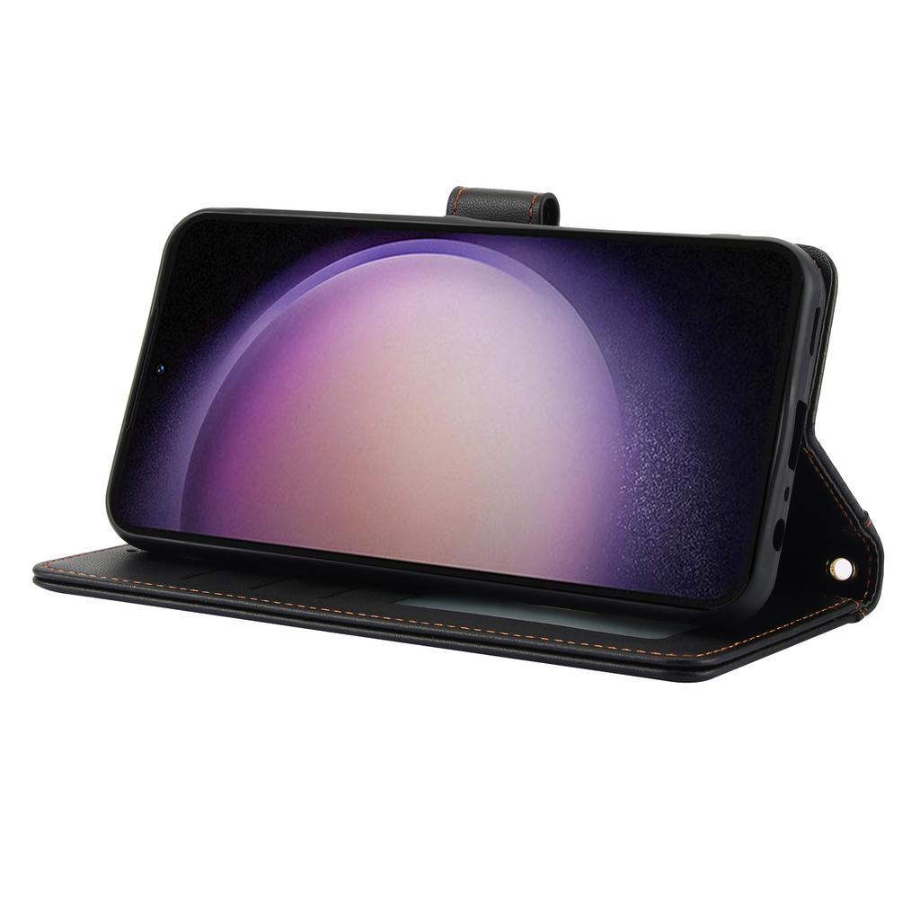 For Samsung Galaxy S26 /S26 Pro Case PU Leather Stand View Phone Wallet Cover with Hand Strap