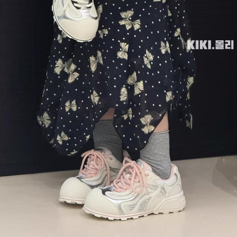 Женские весенние новые удобные универсальные повседневные сетчатые туфли на плоской подошве в стиле колледжа, кеды