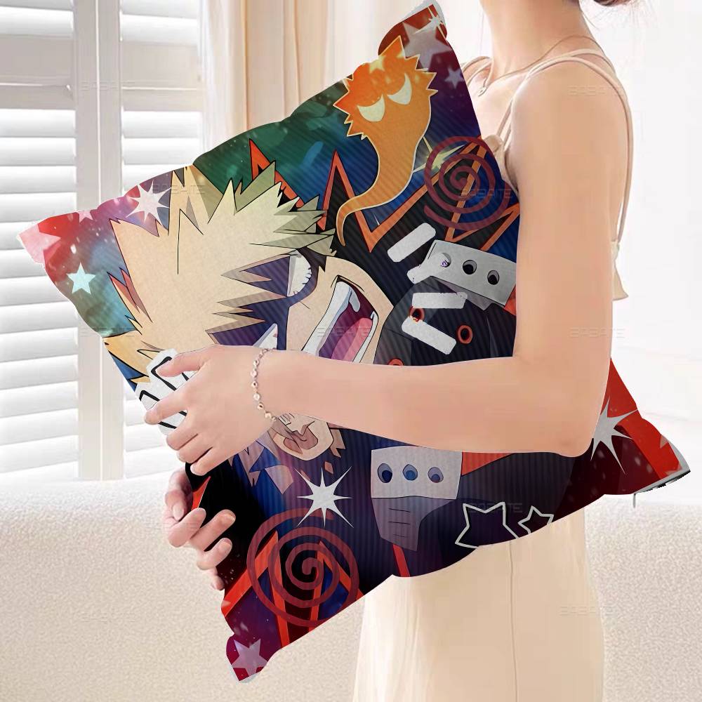 Katsuki Bakugo Pillow Gift Home Office Decoration Pillow Bedroom Sofa Car Cushion CoverPillow Case