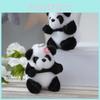 Adorable Black And White Panda Plush Toy Backpack Pendant For Cute Kids' Accessories
