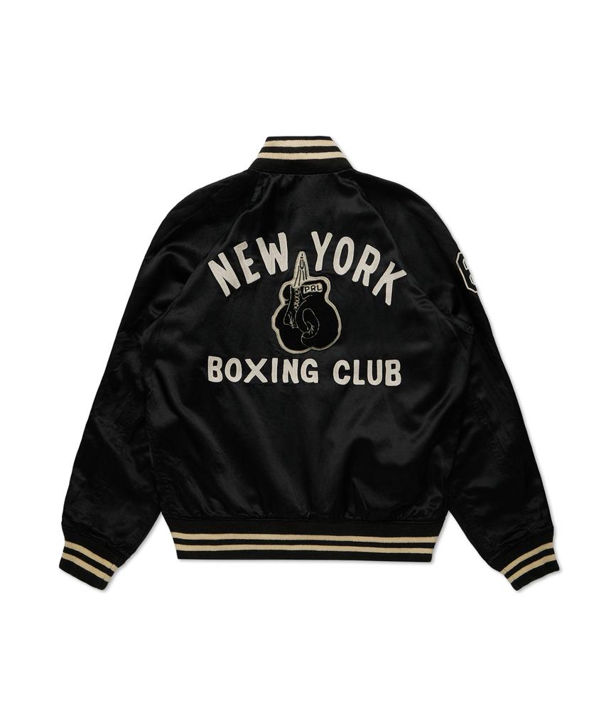 Polo Ralph Lauren [New York Boxing Club] Satin Varsity Reversible Jacket - Black