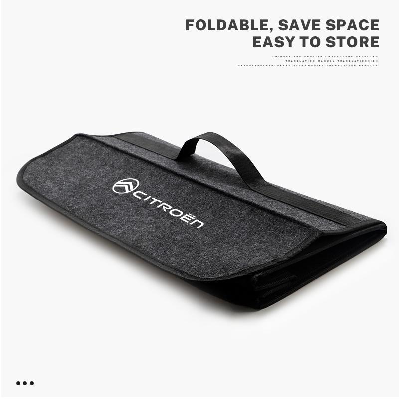 FRPM6 Large Capacity Storage Bag Car Organizer Box For Citroen C5X e-C4 X e-C3 C4 C3 C5 AIRCROSS C-Elysee C-Crosser C4 Cactus Berlingo