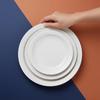 ZHISHI 10.25-inch Ceramic Flat Dinner Plates (4-Pack)
