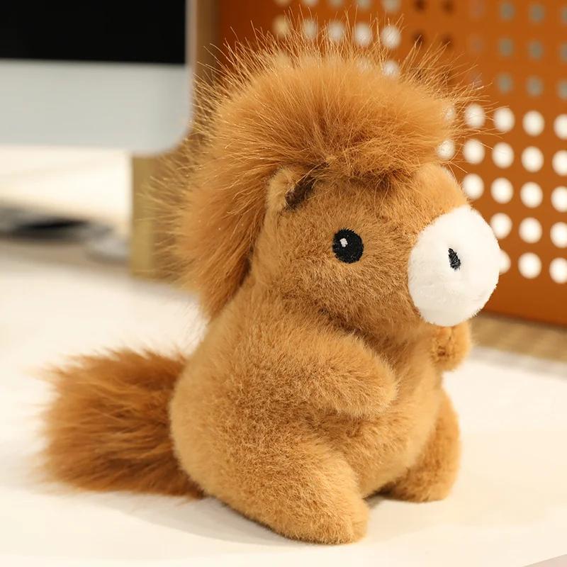 New Pretty Baby Horse Plush Toys Soft Stuffed Chubby Little Horse Doll Cute Palm Pets Desktop Decor 2026 New Year Mascot