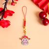 Милый мультфильм китайский Новый год зодиак змея брелок год змеи счастливый брелок подвески сумка подвеска украшение подарки