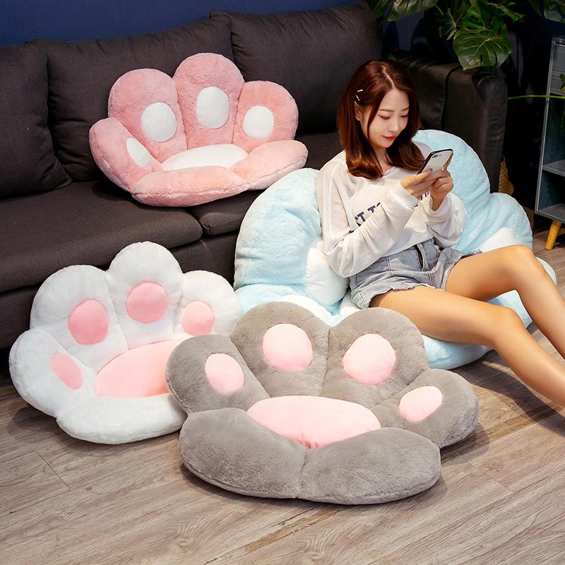 Bear Paw Semi-Enclosed Cushion Chair: Cozy, Lazy Sofa-Style Backrest and Seat for Office, Students