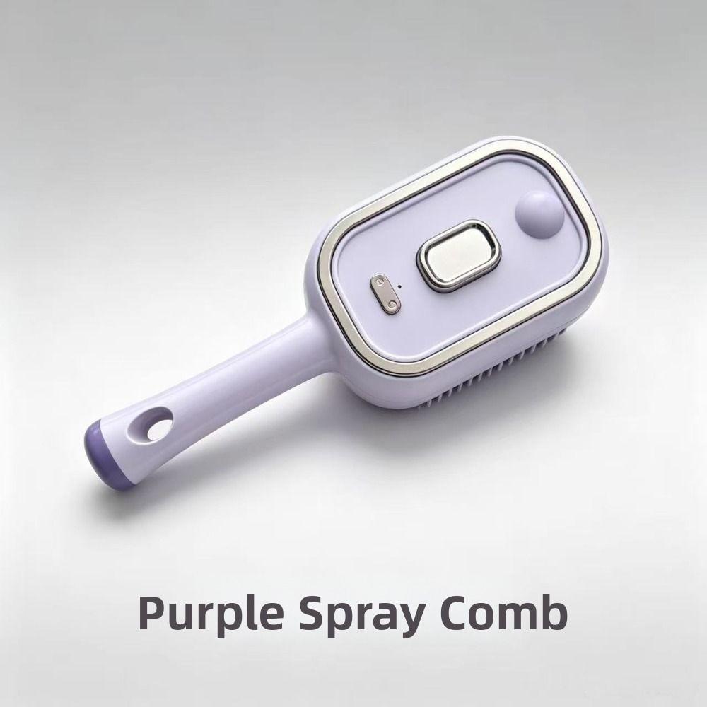 Anti-static Hair Care Spray Massage Comb Self-cleaning Hairbrush Hair Oil Applicator Women Girls