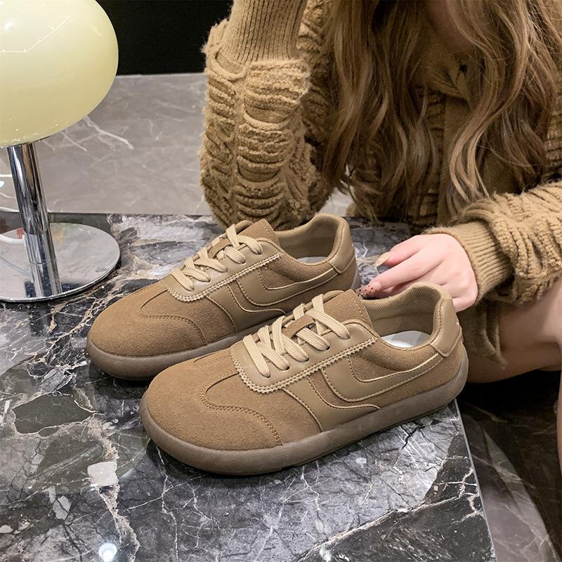 Версия новая ретро с большой головой уродливые милые хлебные туфли Boken shoes Doudou shoes туфли на шнурках немецкие тренировочные туфли женские