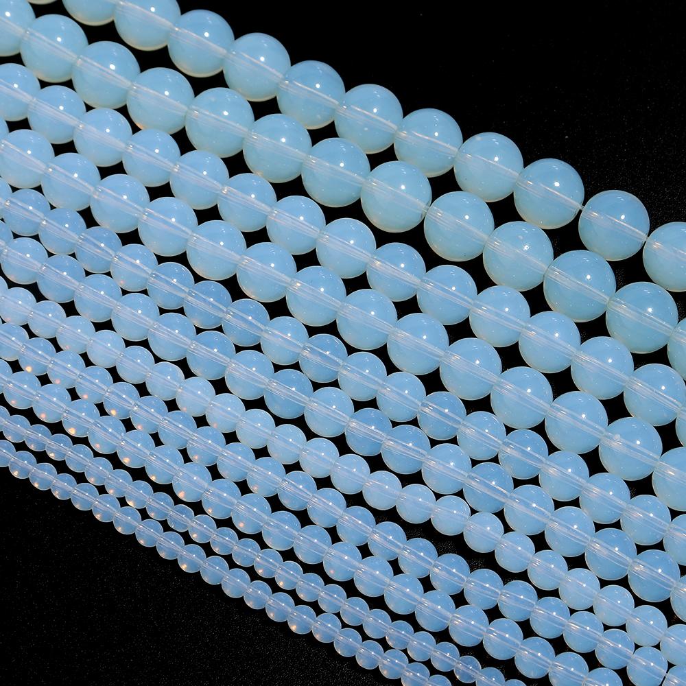 Natural Stone Beads Agate Amethyst Jade Amazonite Tiger Eye Loose Round Beads For DIY Bracelet Necklace Gift Making4/6/8/10/12mm