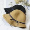 Hepburn wind shade straw hat women's retro foldable basin hat literary fisherman hat simple sun hat casual cool hat