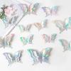 12/24 шт. 3D лазерная бабочка настенная наклейка свадебная настенная наклейка на окно летняя бабочка день рождения вечеринка DIY наклейка для вечеринки домашний декор