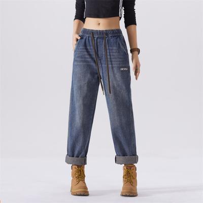 Ретро джинсы мужские осенне-зимние прямые свободные широкие американские уличные универсальные повседневные длинные брюки для мужчин