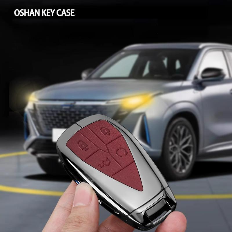 Чехол-брелок из цинкового сплава для автомобильного ключа Changan Qiyuan Nevo A05 A06 A07 Q05 Q07, Автомобильный брелок-аксессуар, Декоративная крышка-оболочка для пульта, Брелок