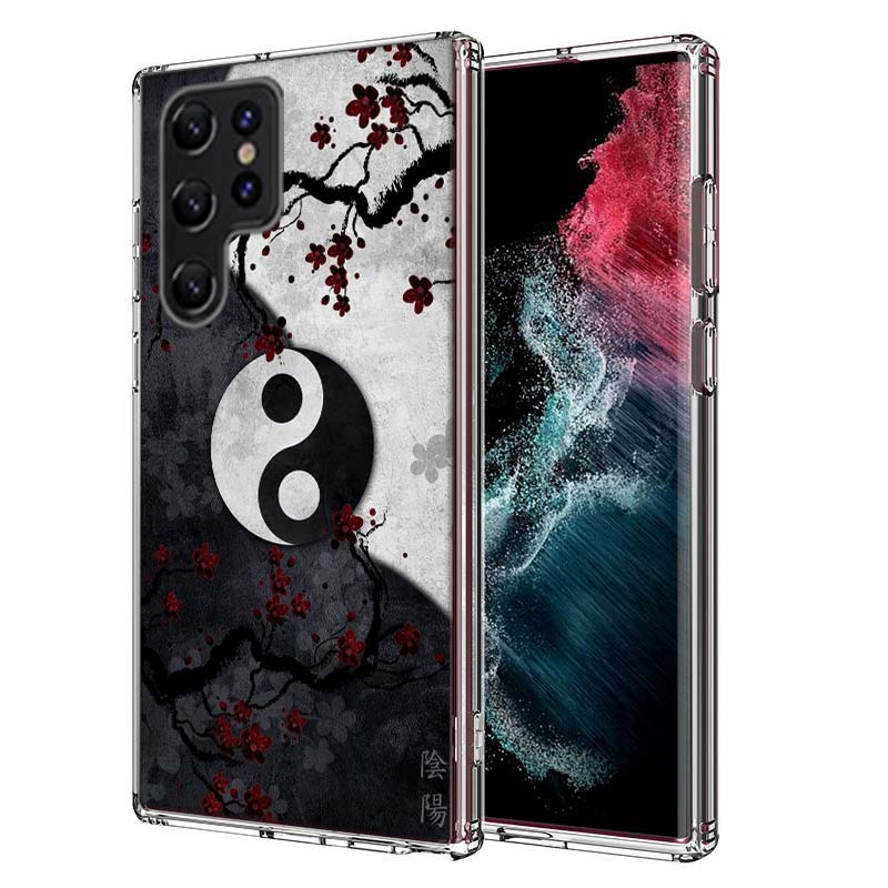 Eight Diagrams Taiji Yin Yang Capa Phone Case For Samsung S26 Ultra S25 Edge Galaxy S23 S21 S20 S24 FE S22 S10 Plus Cover Clear