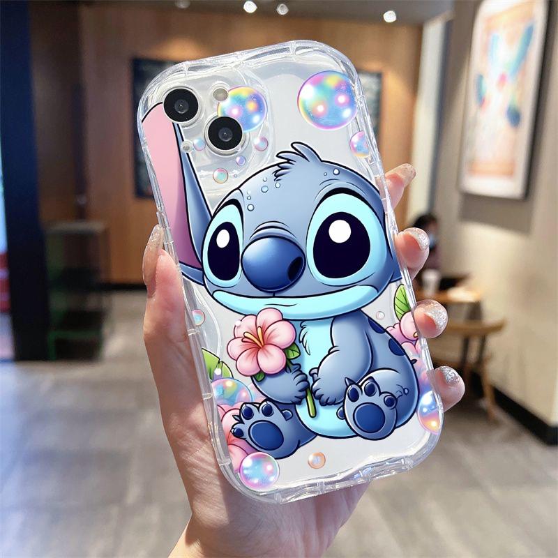 Чехол для телефона Stitch Angel Baby для Samsung Galaxy S25 S24 S23 S22 FE Plus Ultra A15 A16 A25 A55 A35 A54 A14 A34 A07 A17, мягкий чехол